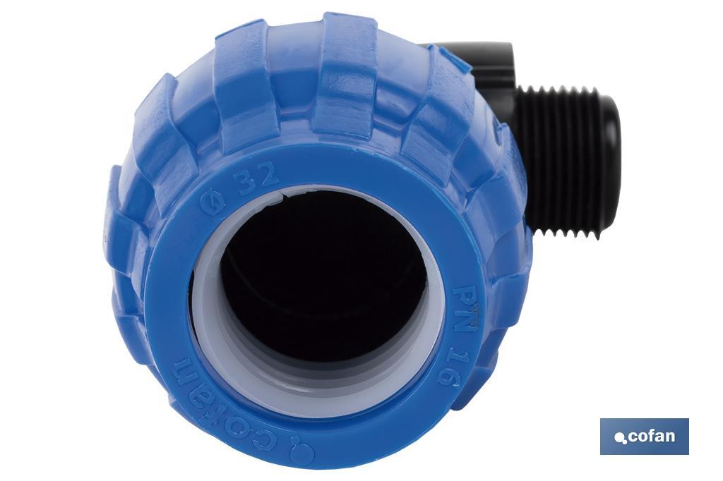 CODO 90° ROSCA MACHO PP PN16 25 X 1