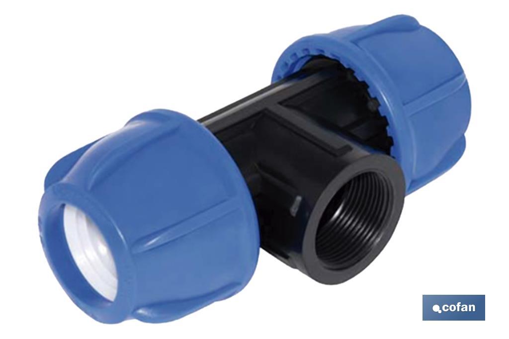 TE 90° ROSCA HEMBRA PP PN16 32 X 1 X 32 VENTA UNITARIA