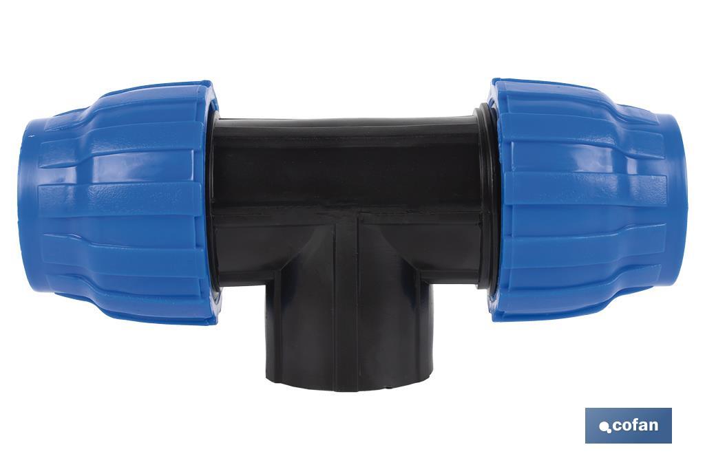 TE 90° ROSCA HEMBRA PP PN16 75 X 2 1/2 X 75
