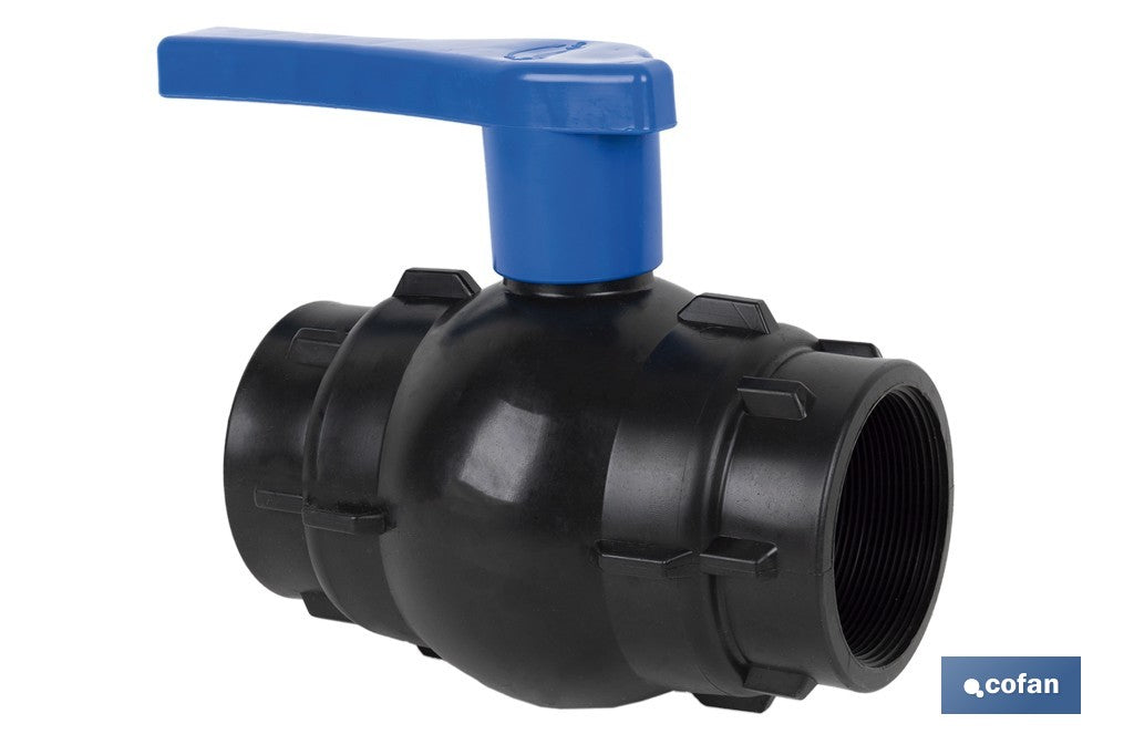 VÁLVULA DE BOLA ROSCA H-H PP PN16 3 x 3