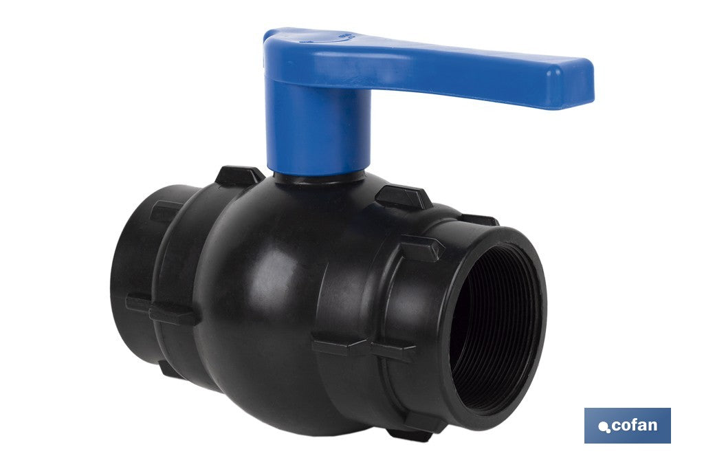 VÁLVULA DE BOLA ROSCA H-H PP PN16 3 x 3