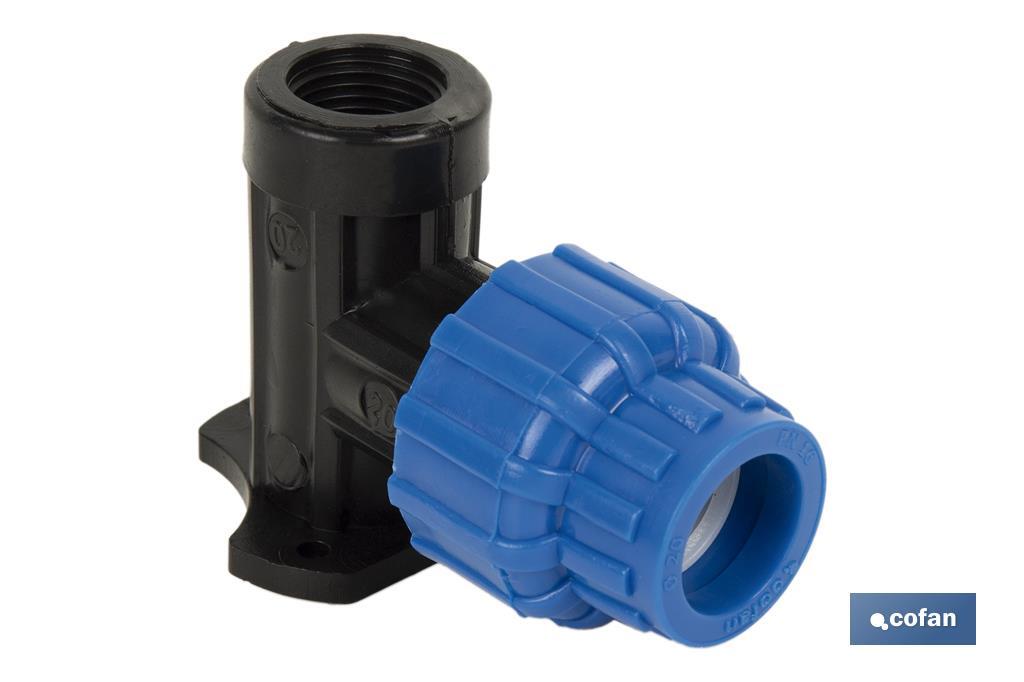 CODO 90° GRIFO ROSCA HEMBRA PP PN16 25 x 1/2 VENTA UNITARIA