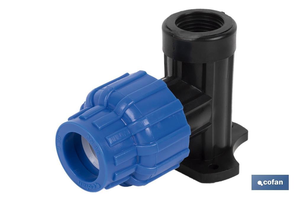 CODO 90° GRIFO ROSCA HEMBRA PP PN16 25 x 1/2 VENTA UNITARIA