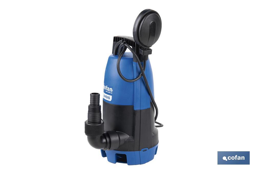 ELECTROBOMBA SUMERGIBLE MODELO ILLINOIS 900 W 10 M CABLE CAUDAL 18.000 L/H