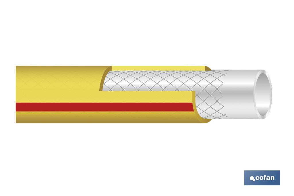 MANGUERA PVC MODELO STORM 3C TRENZADA Ø25X25 M