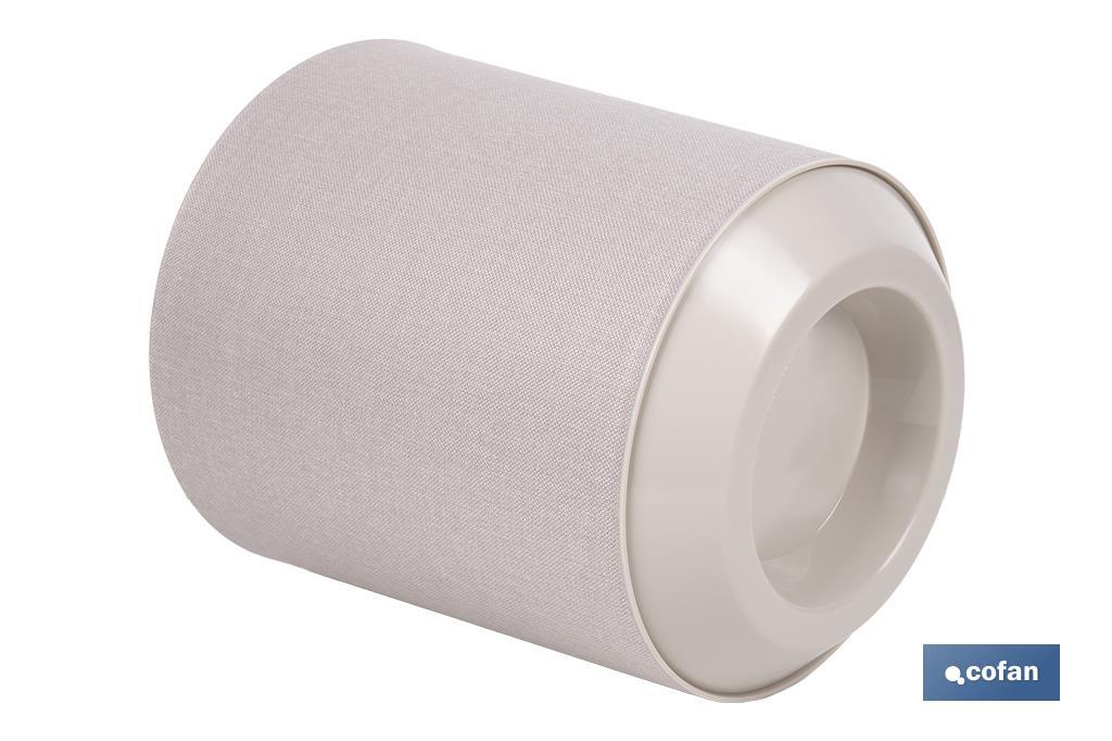 MACETA O MACETERO GAMA TEXTIL COLOR BEIGE PP Ø 285 X 316 MM 16 L