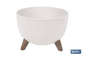 MACETA CON PATAS Y FILTRO DE DRENAJE COLOR BLANCO WPC Ø 243 X 200 MM 5,1 L venta unitaria