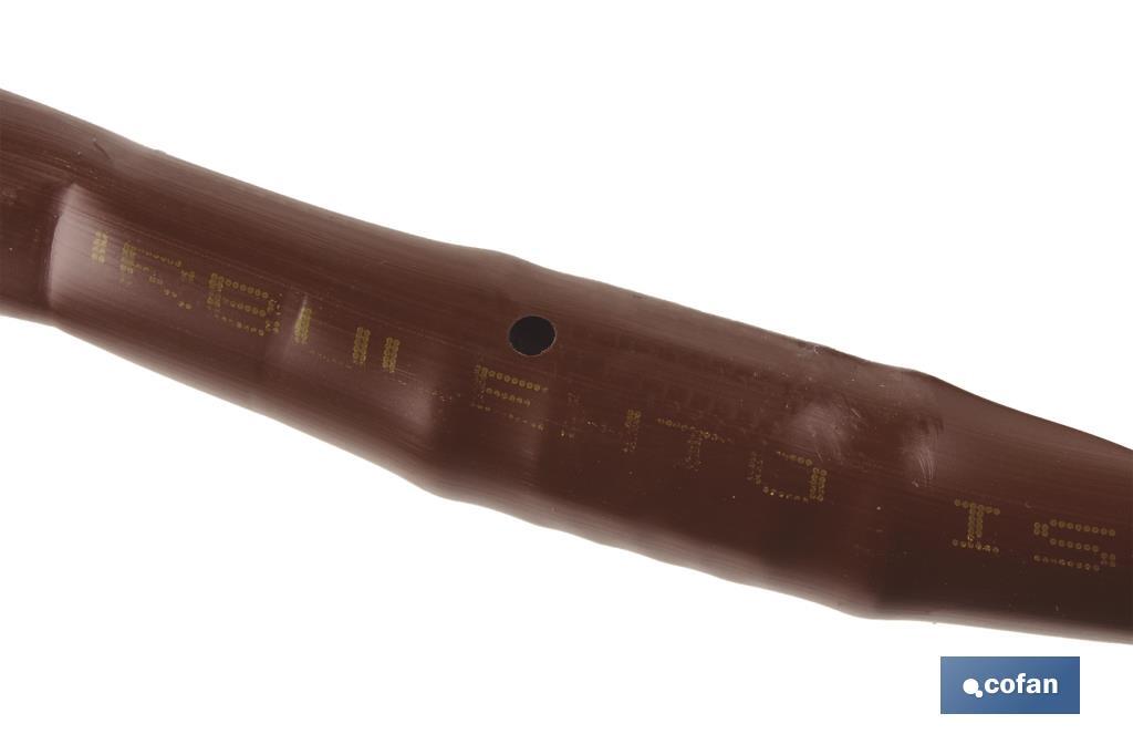 TUBO 50M RIEGO GOTEO MARRON (Gotero a 0,33m) Ø16MM