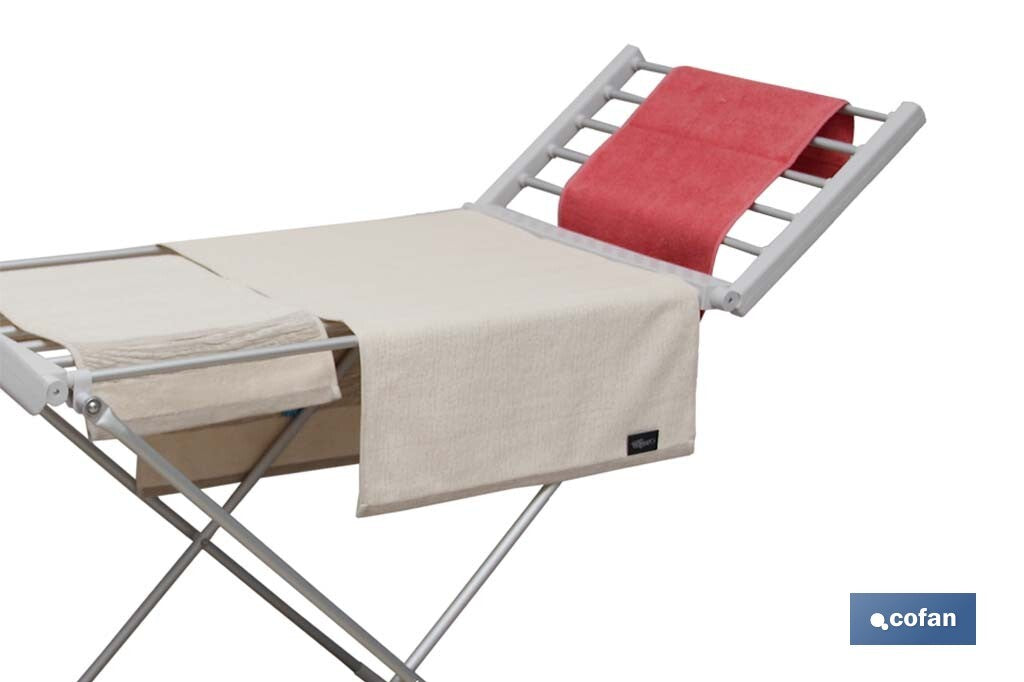 TENDEDERO EXTENSIBLE ELECTRICO ALUMINIO 148 X 52 X108 CM IP22