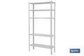 KIT ESTANT. METAL C/TORN. 5 BALDAS 180X90X40 BLC
