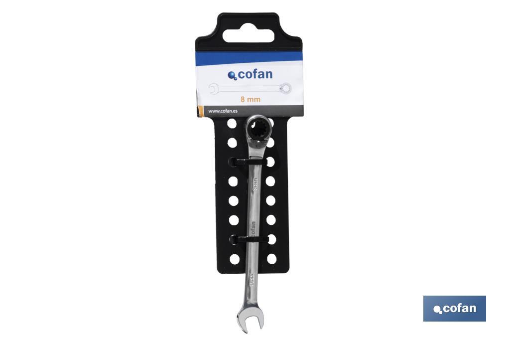 LLAVE COMBINADA CARRACA REVERS. 9MM