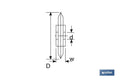 CUCHILLA RECAMBIO 19X6,2 INOX CON CORONA AGUJAS