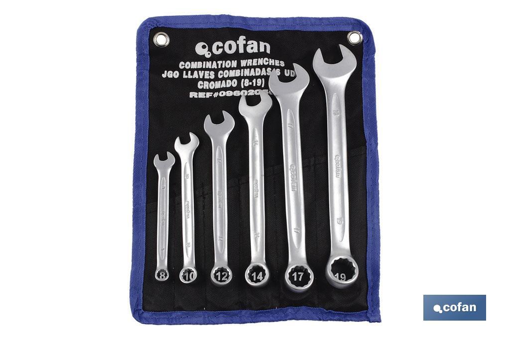 SET 8 PCS LLAVES COMBINADAS DE 8 A 22